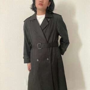 Vintage Black Trench Coat